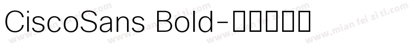 CiscoSans Bold字体转换